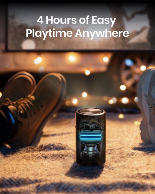 Anker NEBULA Capsule, Smart Wi-Fi Mini Projector, 100 ANSI Lumen Portable Projector, 360° Speaker, Movie Projector, 100 Inch Picture, 4Hr Video Playtime for Inside and Outside, Watch Anywhere - Image 3