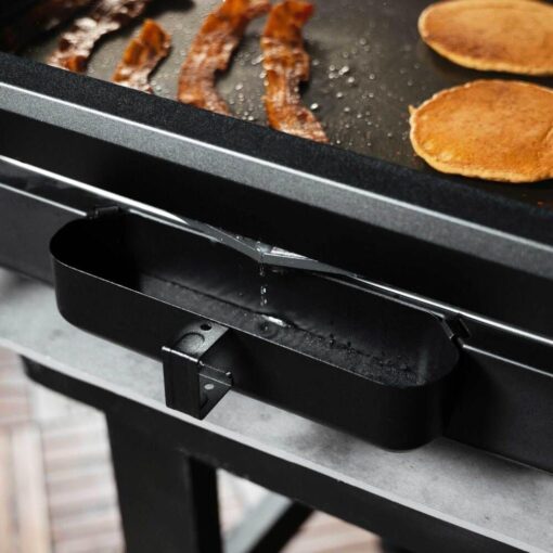 Blackstone 22-Inch Electric Griddle - 1200W Non Stick Ceramic Titanium Coated Stainless Steel Tabletop Griddle with EZ-Touch Control Dial, LCD Display, Patented Rotate & Remove Glass Hood - 8001 - Image 6
