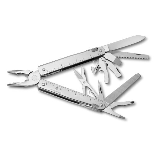 Victorinox Swiss Tool Swiss Army Knife, 24 Function Swiss Made Multi-Tool with Needle-Nose Pliers, Wire Cutters and Large Blade - Silver - Image 7