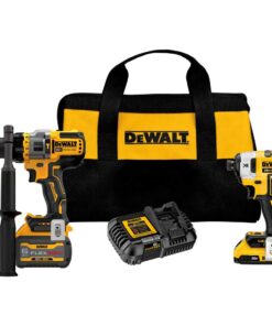 DEWALT DCK2100D1T1 20V MAX* Brushless Cordless 2-Tool Kit Including Hammer Drill/Driver with FLEXVOLT ADVANTAGE™