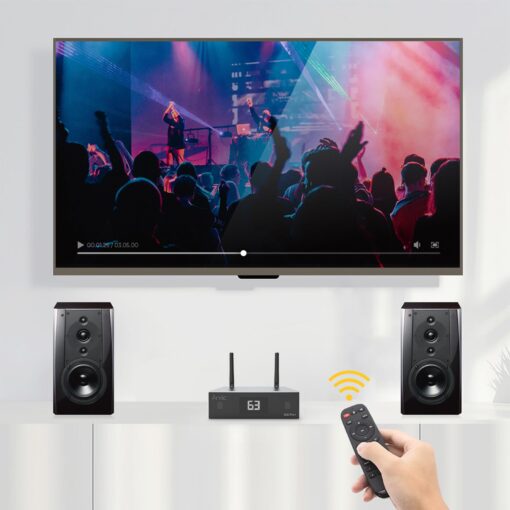 Arylic Up2stream S50 Pro+, Receiver Audio WiFi e Bluetooth,Preamplifier aptX HD con ESS Sabre Dac AKM ADC Multiroom/multizone, Ricevitore Stereo Wireless con AirPlay, Spotify, Internet Radio - Image 2
