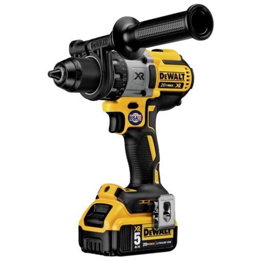 DEWALT 20V MAX XR Brushless Drill/Driver 3-Speed, Premium 5.0Ah Kit, Cordless (DCD991P2) - Image 4