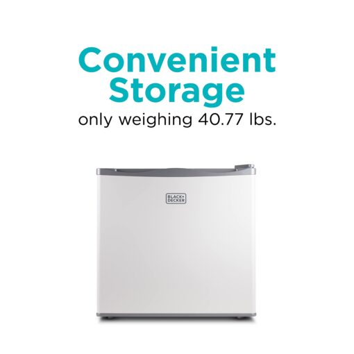 BLACK+DECKER 1.2 Cu. Ft. Compact Upright Freezer, Mini Deep Freeze with Full-Width Wire Shelf - Image 5