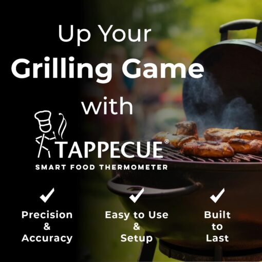 Tappecue Touch Wi-Fi Meat Thermometer with 1 x Dual Sensor Probe and 1 x AirProbe for Cooking, Internet Enabled Cloud Storage & Alarm, Works with Android & iOS Apps - Image 5