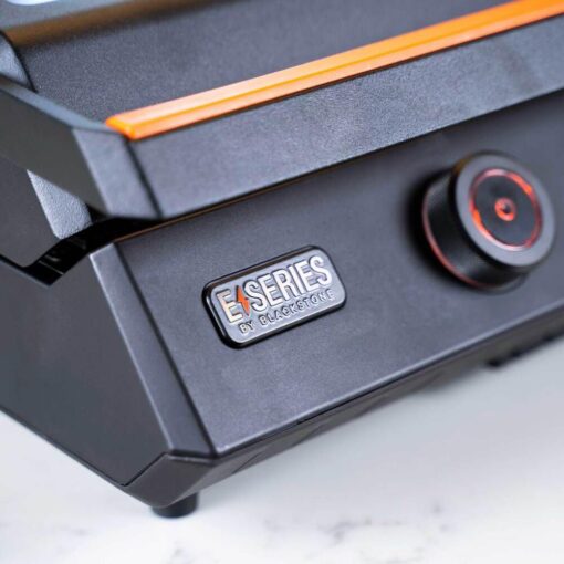 Blackstone 22-Inch Electric Griddle - 1200W Non Stick Ceramic Titanium Coated Stainless Steel Tabletop Griddle with EZ-Touch Control Dial, LCD Display, Patented Rotate & Remove Glass Hood - 8001 - Image 4