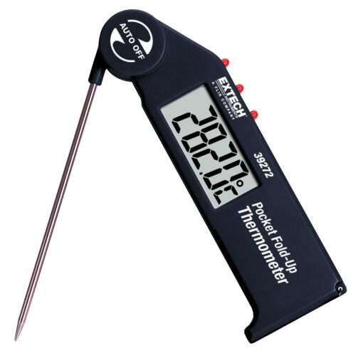 Extech 45118 Mini Waterproof Thermo Anemometer and Extech 39272 Pocket Fold up Thermometer with Adjustable Probe Bundle - Image 3