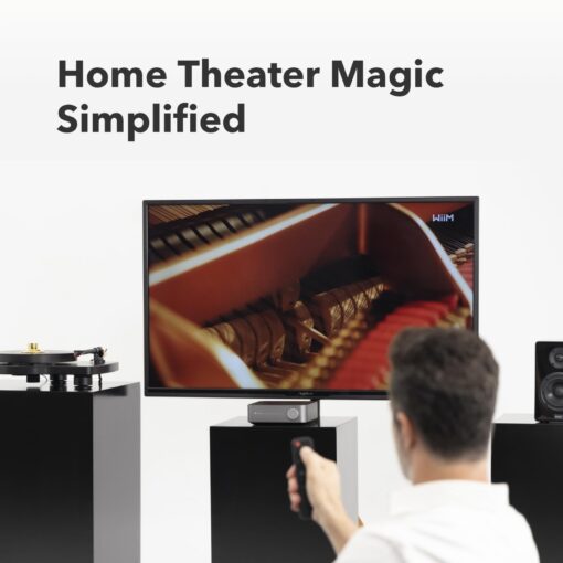 WiiM Amp: Multiroom Streaming Amplifier | Compatible with AirPlay, Google Cast, Alexa | HDMI, Voice Control | Stream from Spotify, Amazon Music, Tidal & More | Space Gray - Image 6