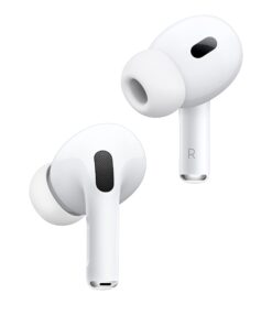 Apple AirPods Pro 2 Wireless Earbuds, Bluetooth Headphones, Active Noise Cancellation, Hearing Aid Feature, Transparency, Personalized Spatial Audio, High-Fidelity Sound, H2 Chip, USB-C Charging