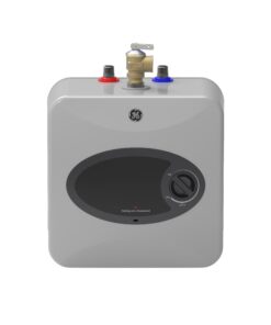 GE Appliances 2.5 Gallon, Versatile Mini Tank Water Heater with Adjustable Thermostat, Easily Installs Under Sink, 120v