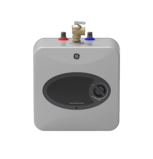 GE Appliances 2.5 Gallon, Versatile Mini Tank Water Heater with Adjustable Thermostat, Easily Installs Under Sink, 120v