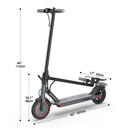 Electric Scooter Adults, Powerful 350W E-Scooter, Max 19 Mph & 19-23 Miles Range Scooters, Folding Scooters with 8.5" Solid Tires, Commuting Scooter Kick Scooter with APP Control - Image 3