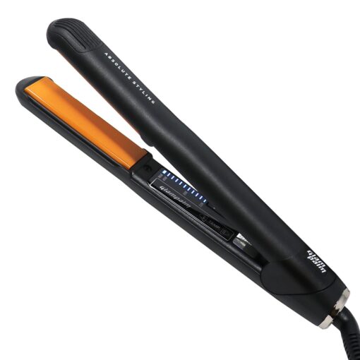 Glampalm Ceramic Flat Iron Hair Straightener, Korea No.1 Salon Haircare Tool, 11 Heat Settings 220°- 450°, Styling Iron 25s Heat Up and 1" Floating Plates, 3D Swivel Cord & Universal Voltage (GP201)