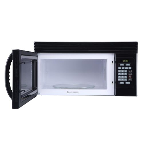 BLACK+DECKER Range Microwave with Top Mount Air Recirculation Vent, 1.6-Cu. Ft. 1000-Watt, Incandescent Lighting, Safety Lock - Image 2