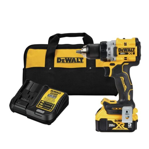 DEWALT 20V MAX* XR® Brushless Cordless 1/2 in. Drill/Driver Kit (DCD800P1), Yellow