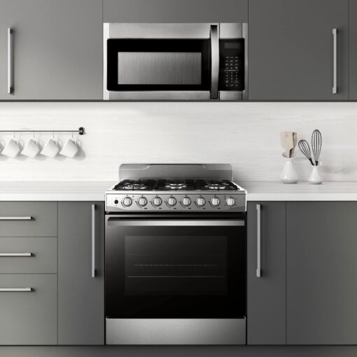 BLACK+DECKER EM044KB19 Over The Range Microwave Oven with One Touch, 1000 Watts, 400 CFM and Sensor Cooking, OTR 1.9 Cu.ft - Image 2