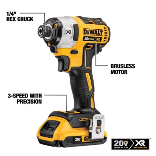 DEWALT 20V MAX XR Cordless Drill Combo Kit, Hammer Drill & Impact Driver with Battery and Charger Included, Power Detect Technology (DCK299D1W1) - Image 7