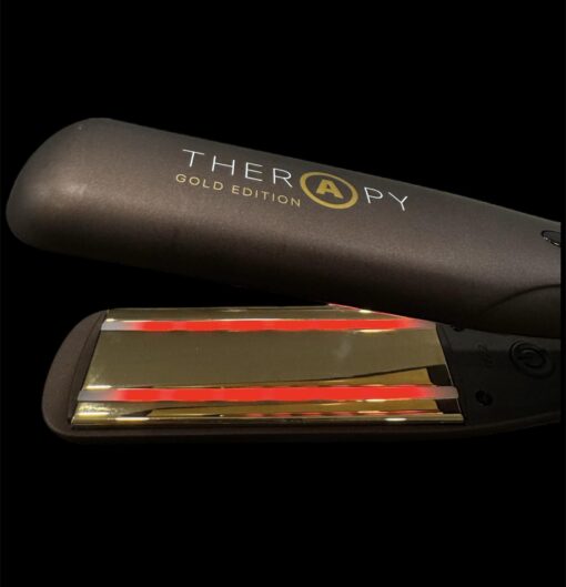 Therapy Iron Gold Edition - 1 1/4" Ceramic Plates with Infrared Technology That Repairs Hair - Image 2