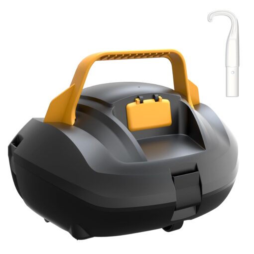 (2025 Upgrade) Coasteering Cordless Robotic Pool Cleaner with Hook and 120Mins Runtime, Automatic Pool Vacuum for Above Ground Pool up to 850 Sq.ft, with Powerful Suction and Auto-Parking