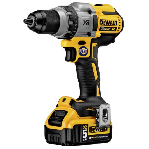 DEWALT 20V MAX XR Brushless Drill/Driver 3-Speed, Premium 5.0Ah Kit, Cordless (DCD991P2) - Image 5