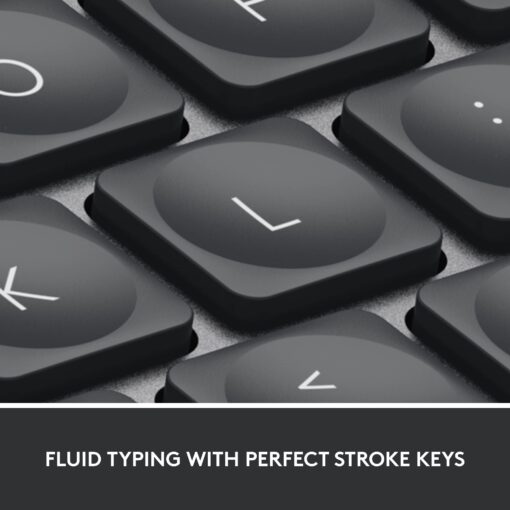 Logitech MX Keys Mini Keyboard and Lift Vertical Ergonomic Mouse Combo - Wireless, Backlit Keys, Bluetooth or Logi Bolt USB receiver, Quiet, Windows/macOS/iPadOS, Laptop, PC - Graphite - Image 4