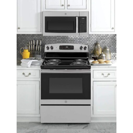 GE JVM3160RFSS 30" Over-the-Range Microwave Oven in Stainless Steel - Image 4