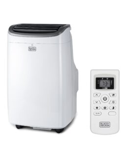 BLACK+DECKER 8,000 BTU Portable Air Conditioner up to 350 Sq. with Remote Control, White