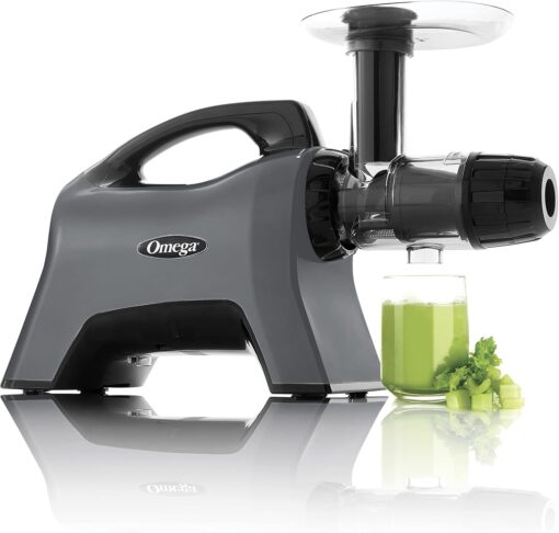 Omega Celery Juicer and Nutrition System Masticating Juicer, Cold Press Juicer Machine For Celery with Adjustable Dial, 200-Watt, Silver - Image 6