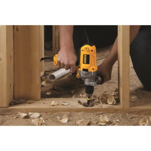 DEWALT Electric Drill, Mid Handle Grip, 1/2-Inch, 10-Amp (DWD215G) , Yellow - Image 8