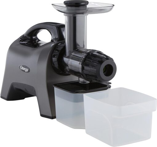Omega Celery Juicer and Nutrition System Masticating Juicer, Cold Press Juicer Machine For Celery with Adjustable Dial, 200-Watt, Silver - Image 4
