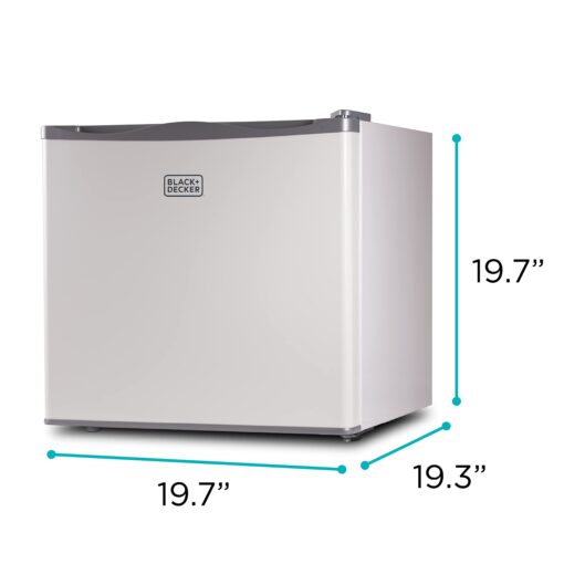 BLACK+DECKER 1.2 Cu. Ft. Compact Upright Freezer, Mini Deep Freeze with Full-Width Wire Shelf - Image 2