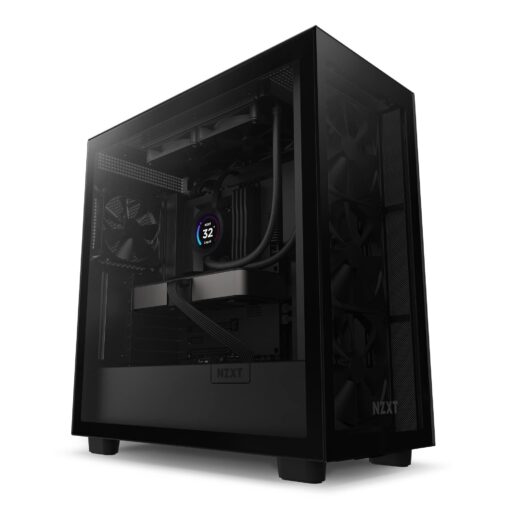 NZXT Kraken Elite 240 - RL-KN24E-B1 - 240mm AIO CPU Liquid Cooler - Customizable 2.36" LCD Display for Images, Performance Metrics and More - High-Performance Pump - 2 x F120P Fans - Black - Image 7
