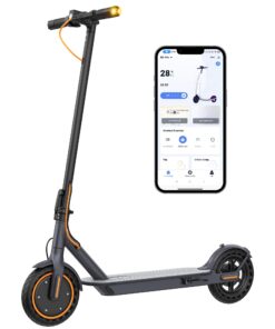 VOLPAM Electric Scooter, Powerful 350W-500W Motor, 21Miles Long Range, Top Speed 19/21 MPH, 8.5" /10''Solid Tires, Cruise Control, E Scooter for Adults (350W-21Miles-Turn Signal Light)