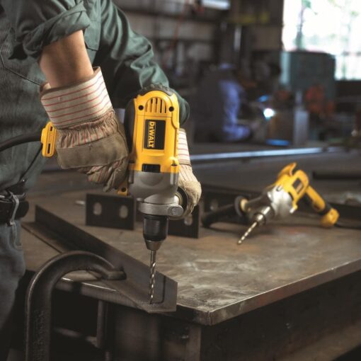 DEWALT Electric Drill, Mid Handle Grip, 1/2-Inch, 10-Amp (DWD215G) , Yellow - Image 5