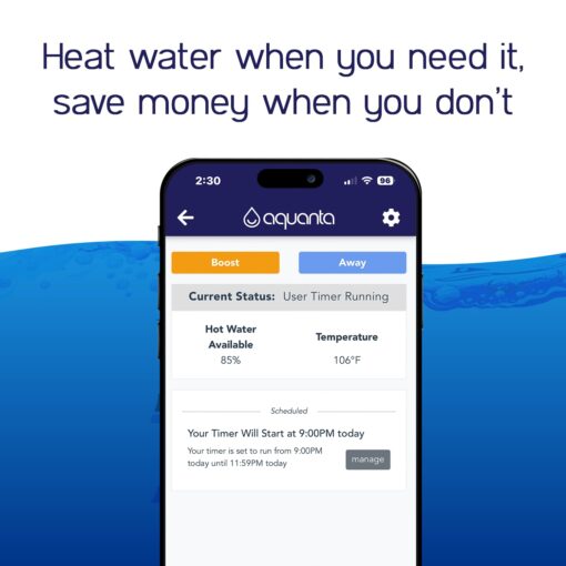 Smart Water Heater Timer: Optimize Hot Water Usage - Compatible with Alexa - Installs in Minutes, No Plumbing Required. Compatible with Electric Water Heaters. - Image 5