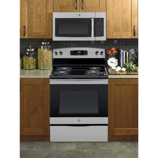GE JVM3160RFSS 30" Over-the-Range Microwave Oven in Stainless Steel - Image 3