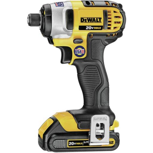 DEWALT - DEWDCF885C2 20V MAX Cordless Drill Impact Driver Kit, 1/4-Inch (DCF885C2) yellow/black - Image 8