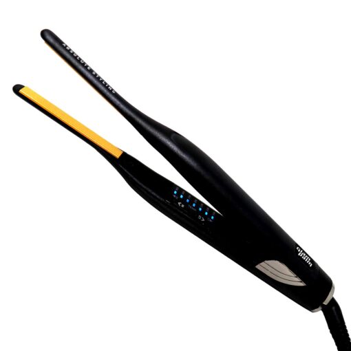Glampalm Ceramic Flat Iron Hair Straightener, Korea No.1 Salon Haircare Tool, 7 Heat Settings 150° - 450°, 0.3" Small Styling Iron 10 Sec Heat Up, 3D Swivel Cord & Universal Voltage (GP141)