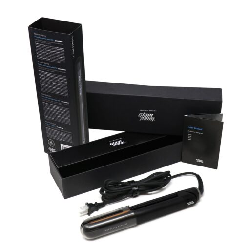 Glampalm Ceramic Flat Iron Hair Straightener, Korea No.1 Salon Haircare Tool, 11 Heat Settings 220°- 450°, Styling Iron 25s Heat Up and 1" Floating Plates, 3D Swivel Cord & Universal Voltage (GP201) - Image 3