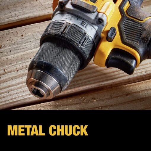 DEWALT 20V MAX* XR® Brushless Cordless 1/2 in. Drill/Driver Kit (DCD800P1), Yellow - Image 2