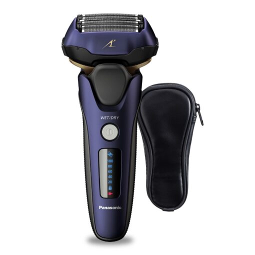 Panasonic ARC5 Electric Razor for Men with Pop-up Trimmer, Wet Dry 5-Blade Electric Shaver with Intelligent Shave Sensor and 16D Flexible Pivoting Head - ES-ALV6HA (Navy)