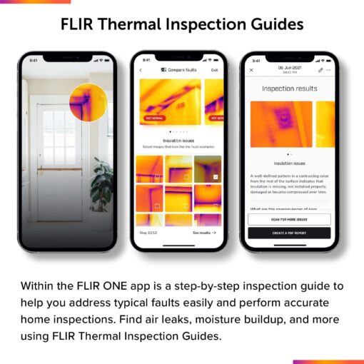 FLIR ONE Pro - High Resolution (160x120) Thermal Imaging Camera for iOS Smartphones (iPhone w/USB-C Only, iPhone 15 and Newer) - Image 5
