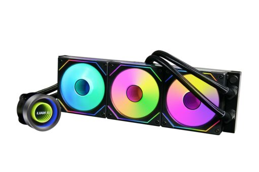 Lian Li GA2T36INB Galahad II Trinity 360 AIO CPU Liquid Cooler 360mm & SL Infinity 120 Reverse Blade Black Single Pack & UNI Fan SL-Infinity 120 RGB Triple Pack Black with Controller - UF-SLIN120-3B - Image 7