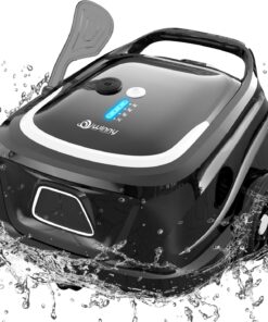 (2025 Upgraded) A1 Cordless Robotic Pool Vacuum, Automatic Pool Vacuum 120mins Running Time,Powerful Suction & Dual Filters, 2.5H Fast Charging, Ideal for Flat Above Pools Up to 1076 Sq.ft