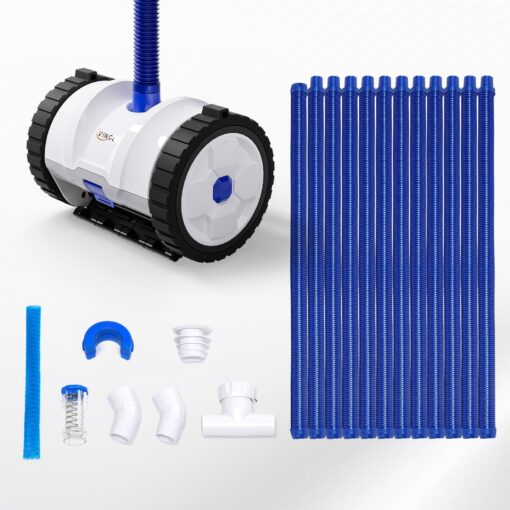 (2024 New) VINGLI Pool Cleaner Suction-Side Pool Vacuum Automatic Sweeper for Inground Swimming Pool,Climbs Walls -39.6ft Tangle Free Hose - Image 2