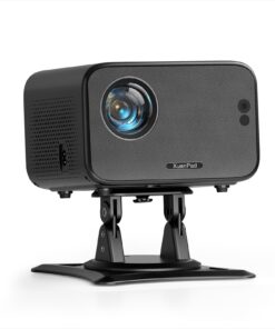 [Netflix Officially & Auto Focus] Mini Projector with WiFi and Bluetooth, XuanPad 4K 1080P Support Portable Projector, 210° Rotatable Stand, Auto Keystone, Dust Removal and Heat Dissipation Design