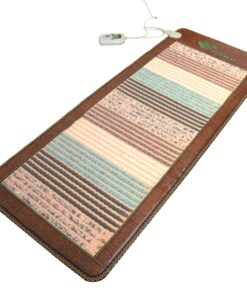 PHYMAT Far Infrared Heating Pad for Back - Infrared Mat Full Body - Amethyst Mat - Bio Crystal Mat - 5 Color Natural Gemstones Heating Pad with Overheat Protection and Auto Off Function(67"x27")