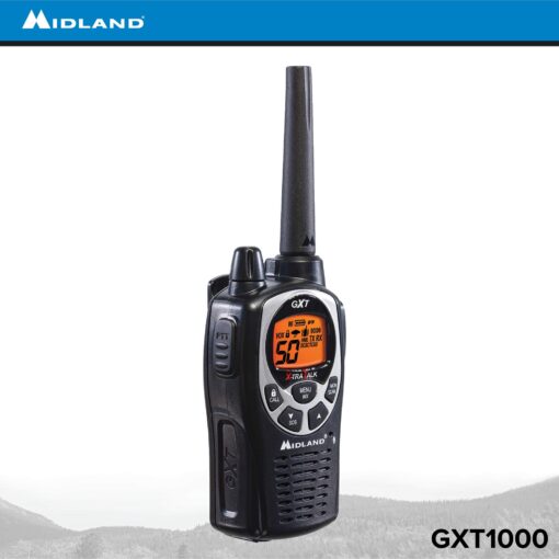 Midland GXT1000VP4 50 Channel GMRS Two-Way Radio - Up to 36 Mile Range Walkie Talkie - Black/Silver (Pack of 6) - Image 3