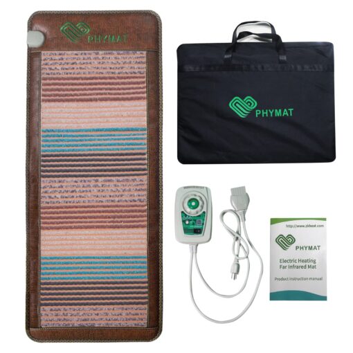 PHYMAT Far Infrared Heating Pad for Back - Infrared Mat Full Body - Amethyst Mat - Bio Crystal Mat - 5 Color Natural Gemstones Heating Pad with Overheat Protection and Auto Off Function(67"x27") - Image 2