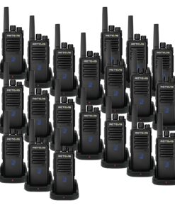 Retevis RT68H Long Range Walkie Talkies,Two Way Radio Rechargeable,Visualization,Ease of use,Hidden LED Display,Keylock,VOX,Heavy Duty 2 Way Radios for Adults for School Plant Healthcare(20 Pack)