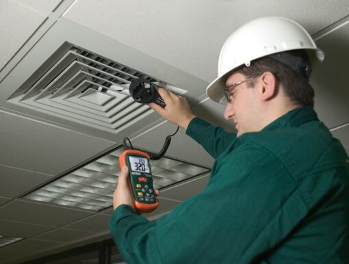 Extech AN200 CFM/CMM Mini Thermo-Anemometer with Built-in Infrared Thermometer - Image 2